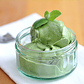 Matcha-Eiscreme